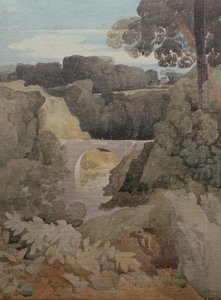 新しい橋、ダーラム、180506年頃 作： John Sell Cotman